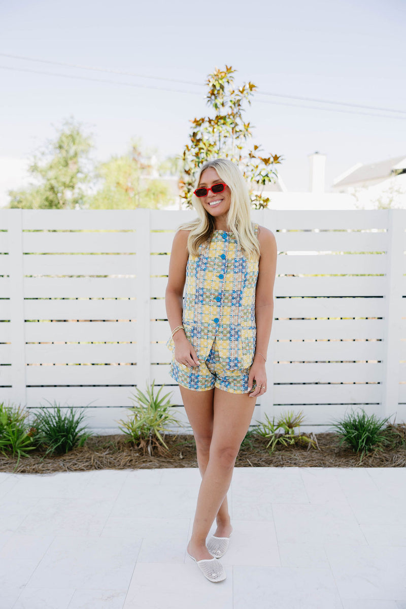 Fran Embroidered Vest - Multi – Triple Threads