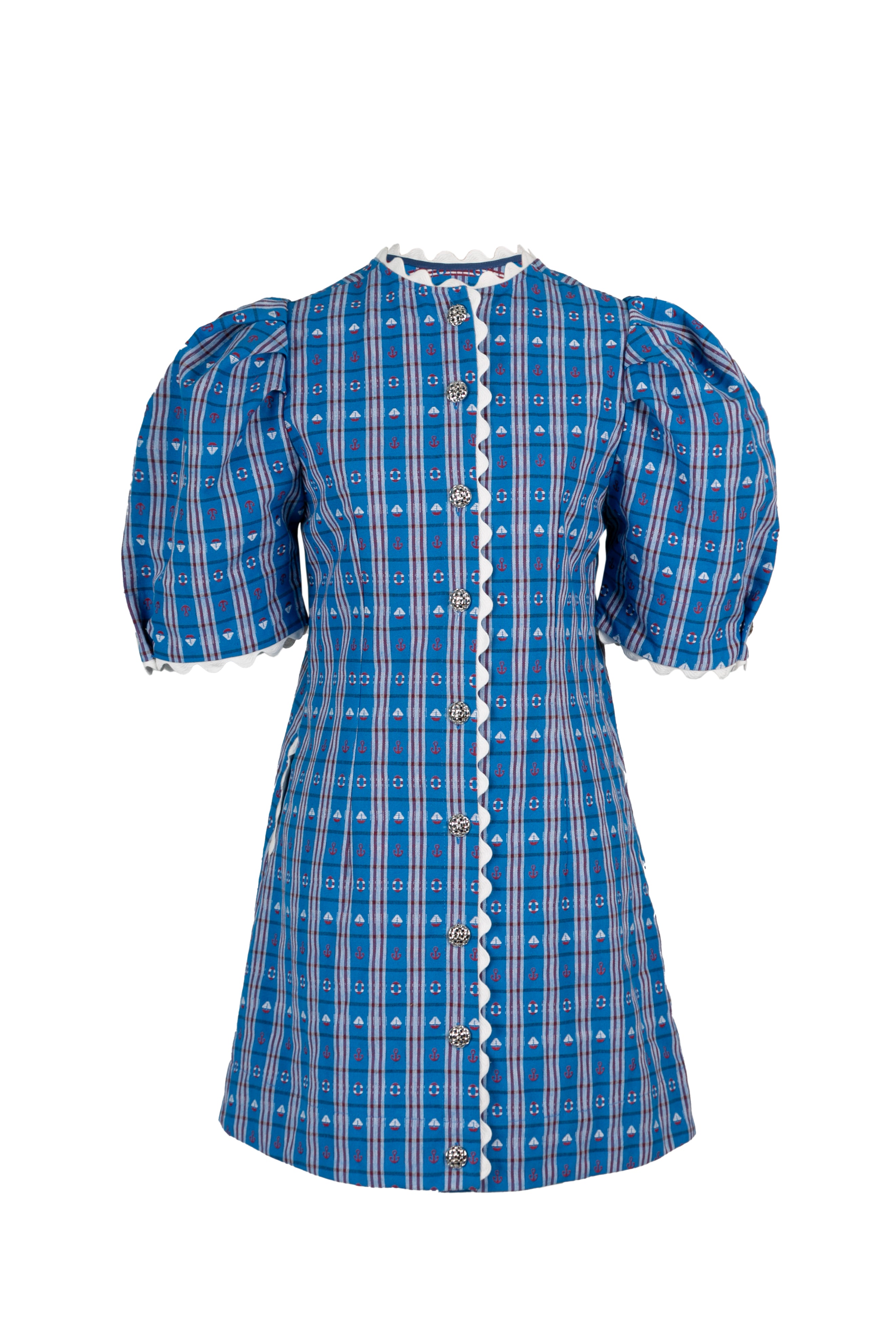 Carmen Dress - Blue Triple Threads Carmen Dress - Blue Triple Threads