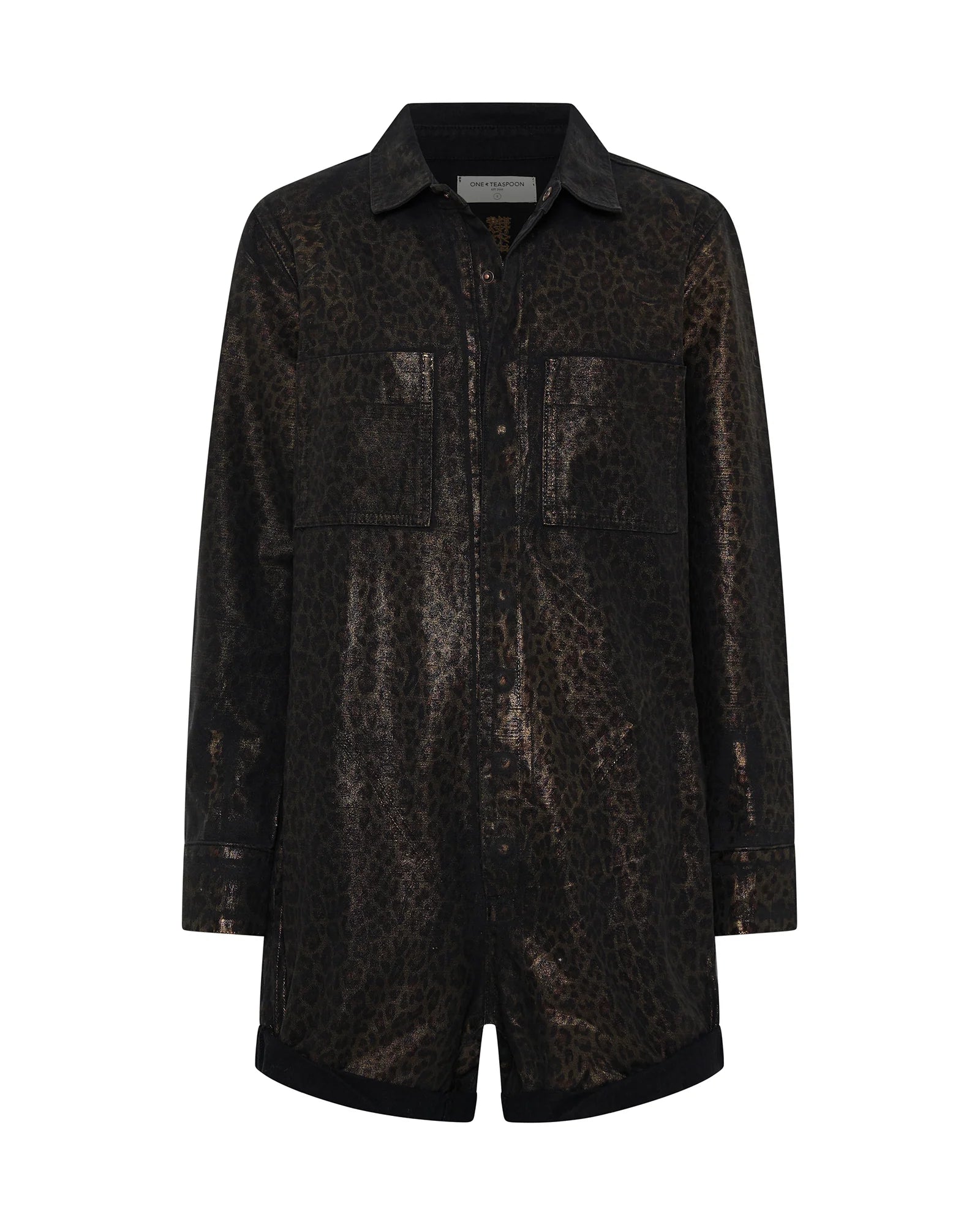 One teaspoon leopard prophecy jumpsuit shop