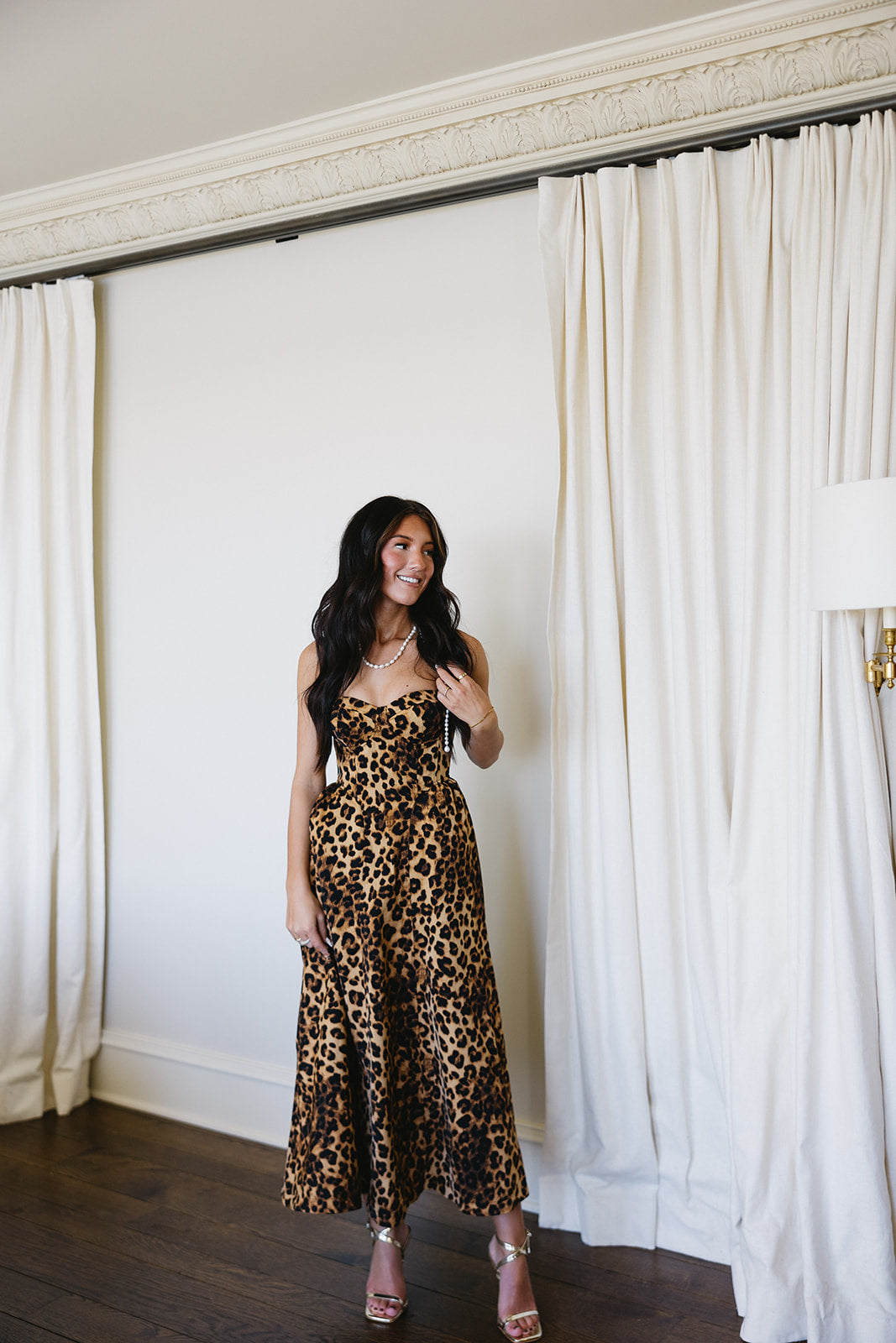 designer animal print dresses Medium