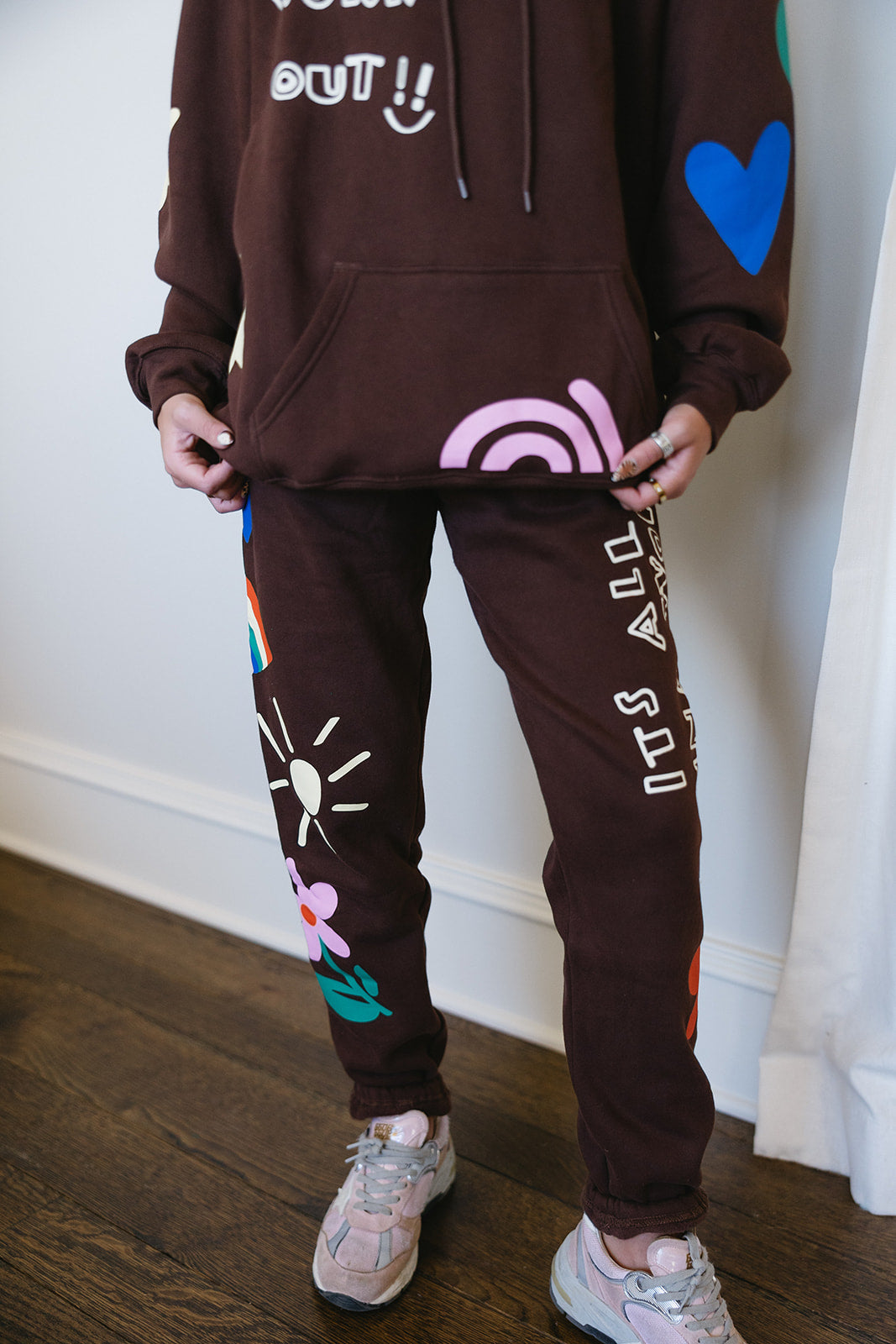 It's All Gonna Work Out Hoodie Brown - Main Image