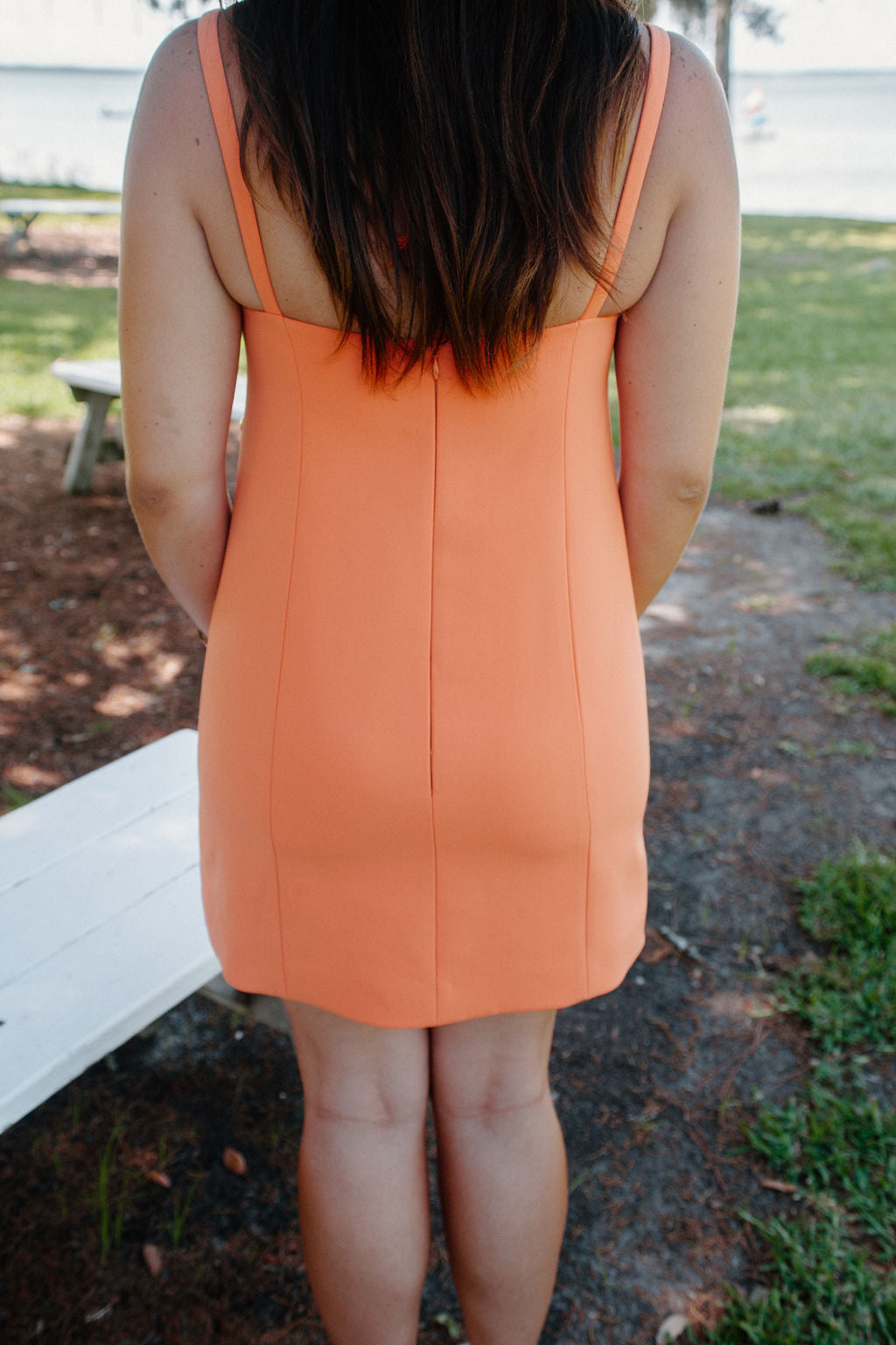 Larsen Dress Tangerine – Triple Threads