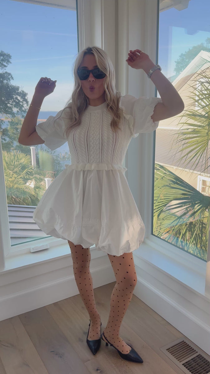 Sam Mini Dress - Off White – Triple Threads